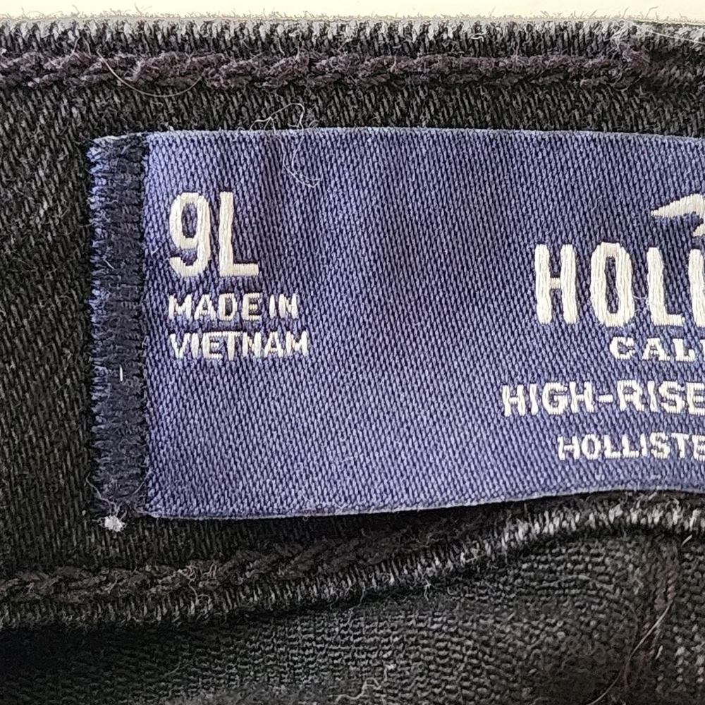 Hollister Black high rise super skinny soft stretch jeans size 9L W29 L 30 - Picture 9 of 11